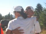Tony & pacer Glenn at the finish