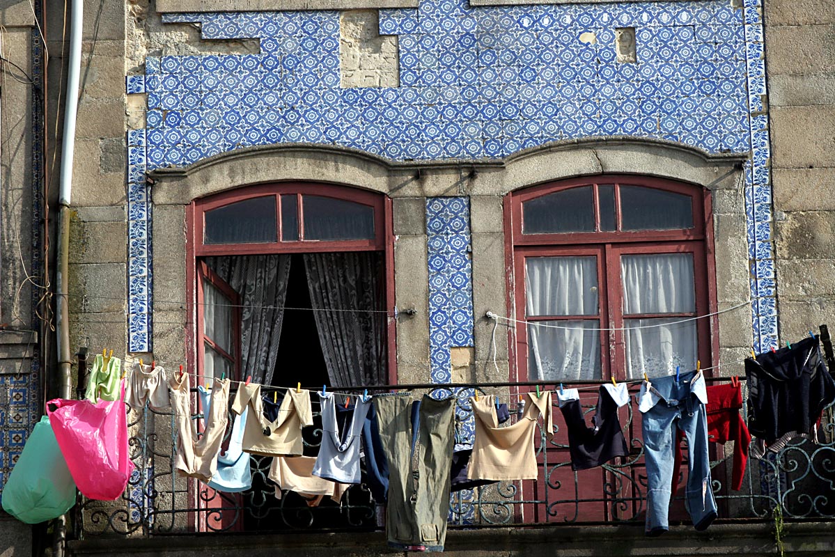 Tiled facade