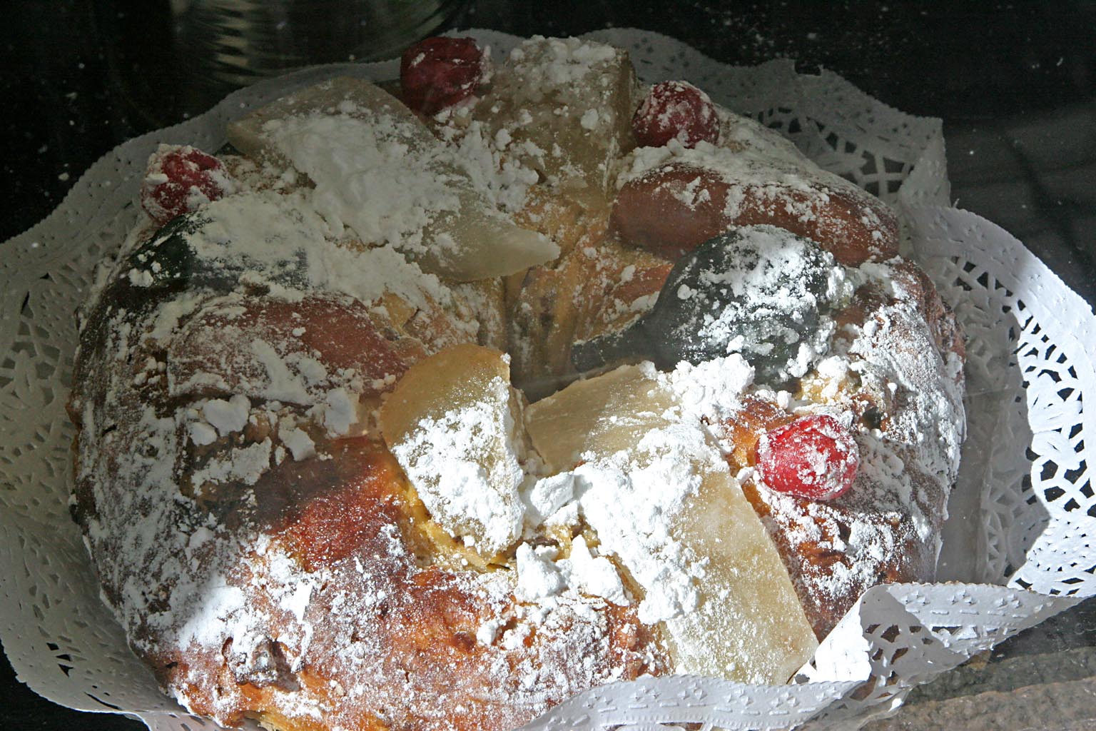 Bread and candied fruit