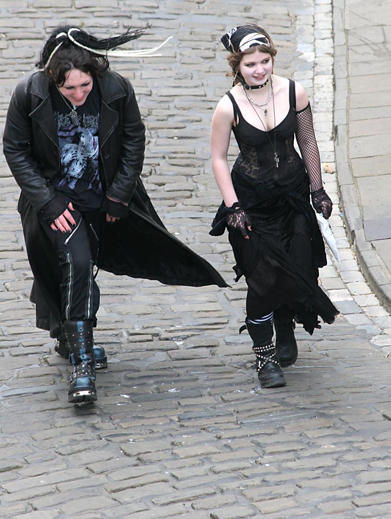 Two goths in Whitby