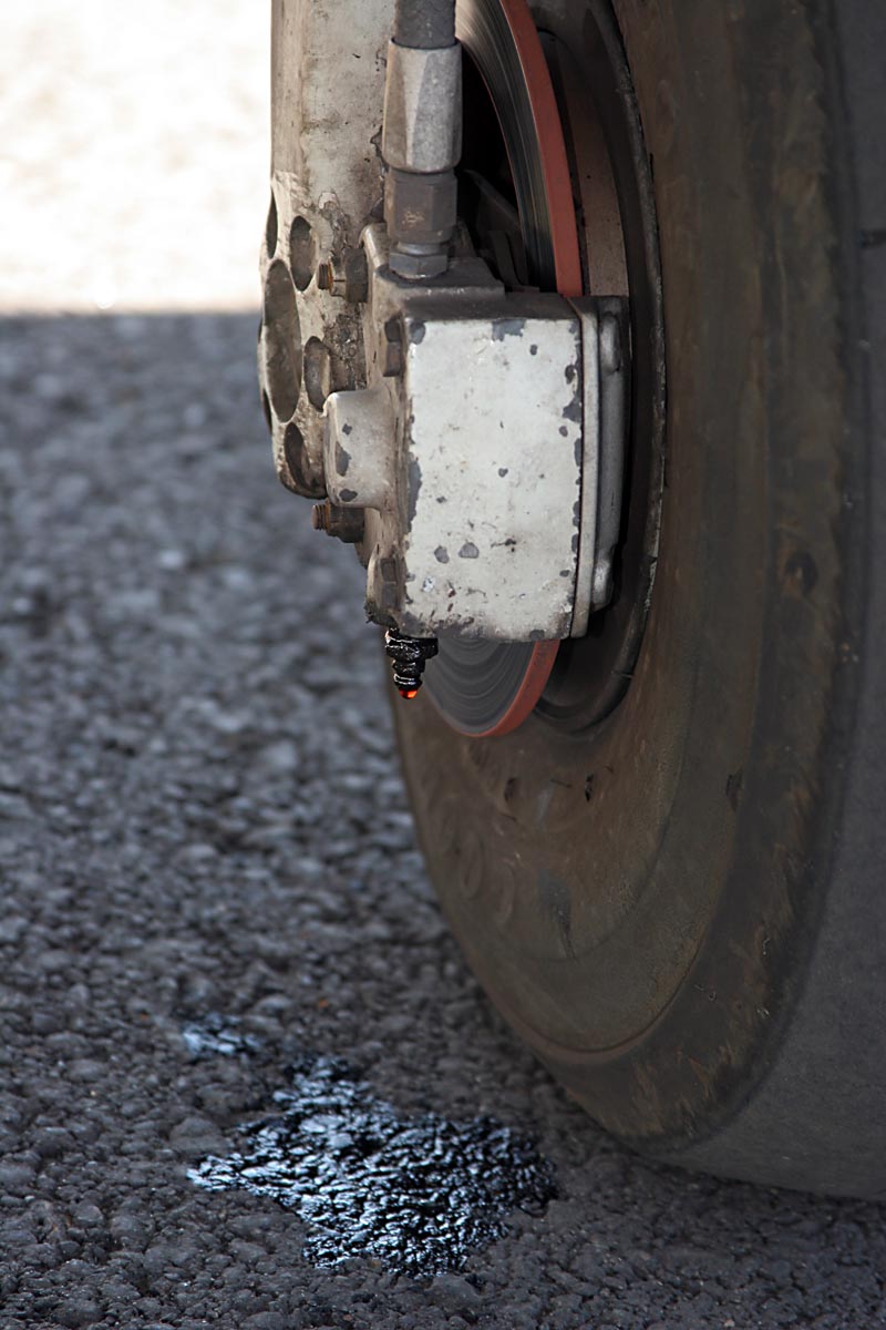 9 August - Oh dear - leaking brake fluid