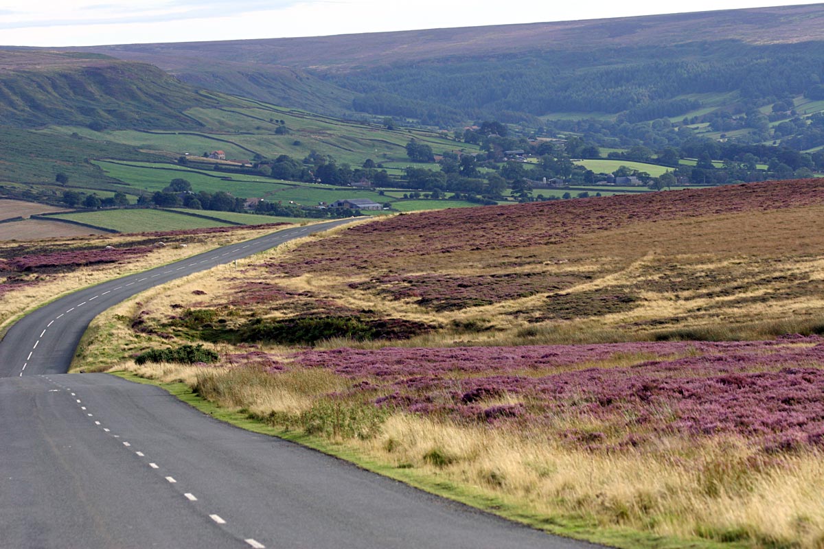 The road to Danby through the Moors