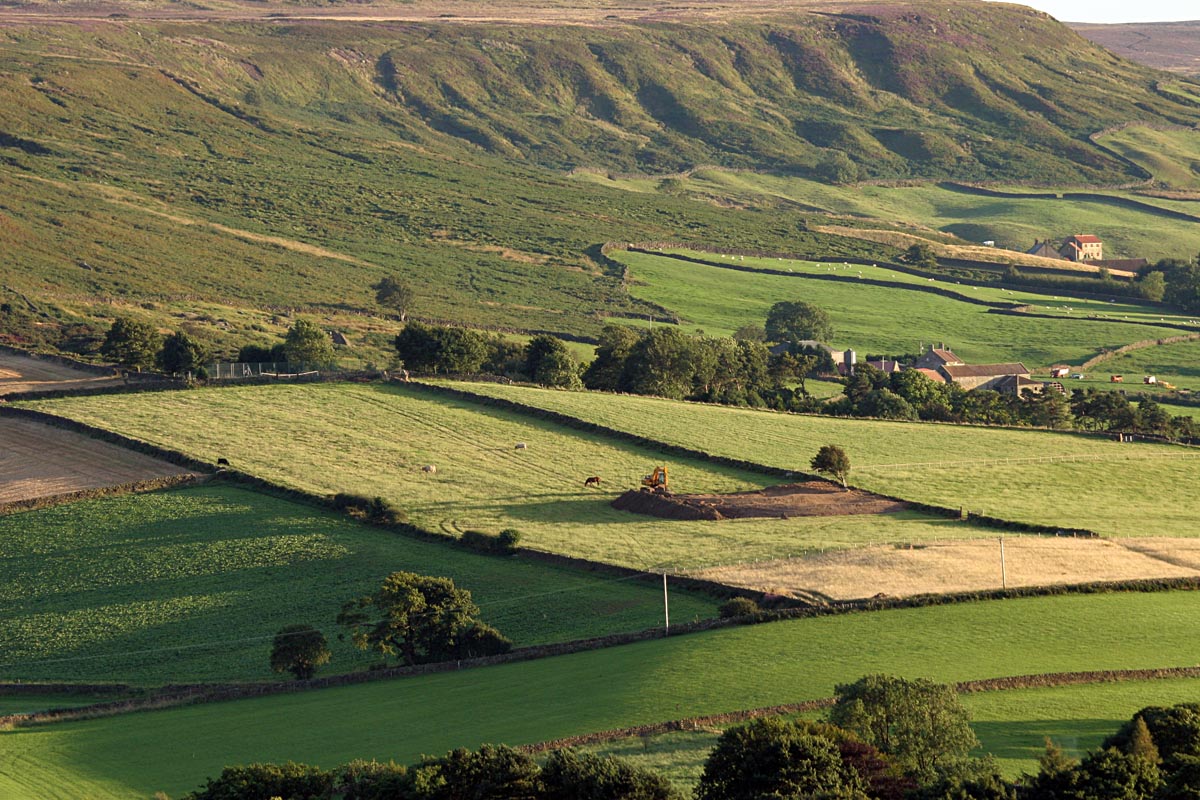 Fields in the hills