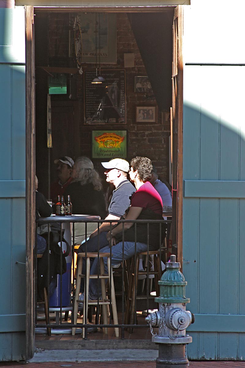 View into a bar