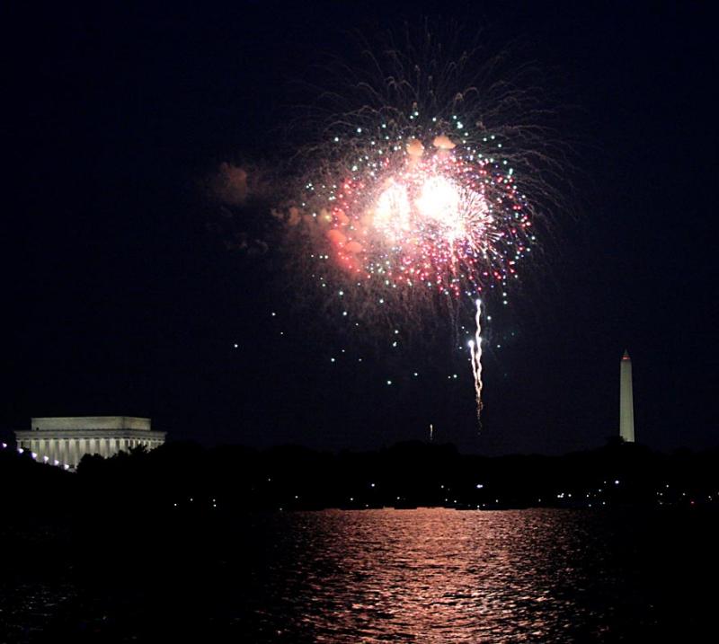 The fireworks display