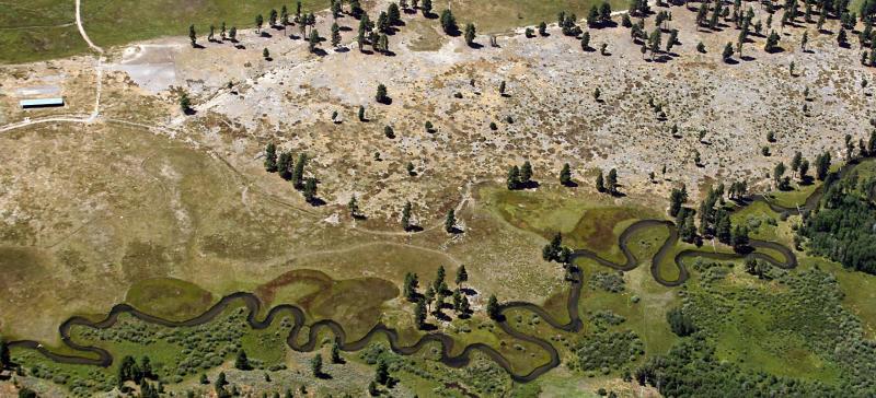 Meandering river