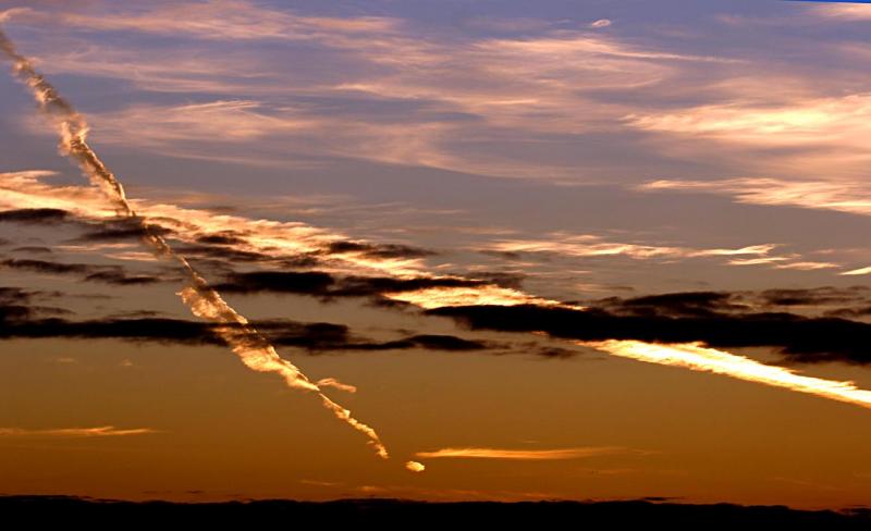 The sky from the Manchester ship canal