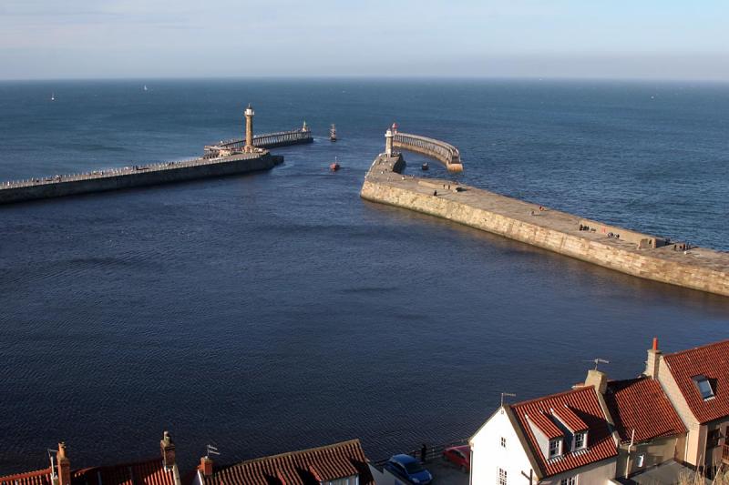 View of the harbour walls