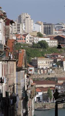 Looking down to the river