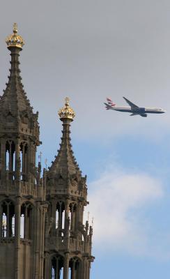 British Airways passing parliament