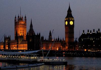 Parliament at dusk