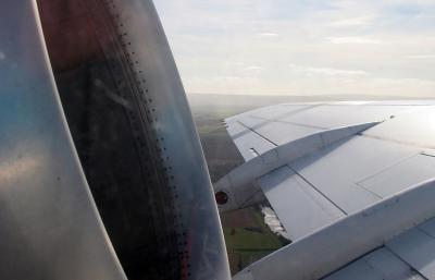 Oh dear - look what window seat they gave me. Would get great pictures in the event of an engine fire.