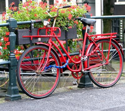 Bike on bridge