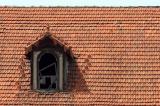 Tiled roof and dilapidated attic