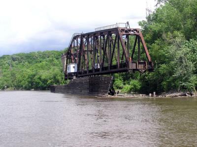 Swing Bridge on the Mississippi River
