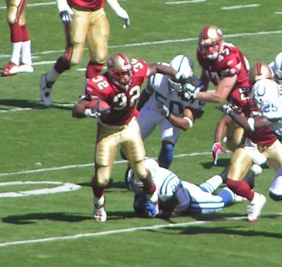 Trying to get that extra yard