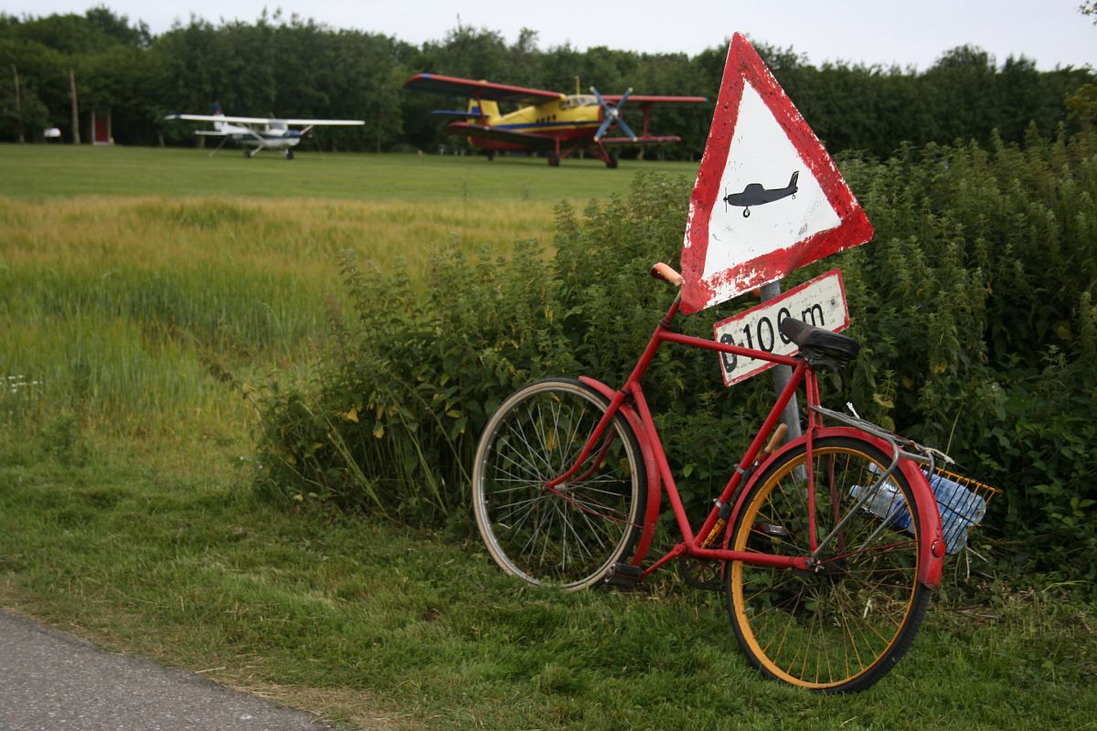 one of the famous red bike of Tofts