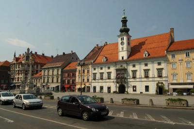 Maribor - Glavni Square with City Hall