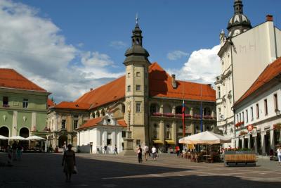 Maribor - Grajski Square with Castle