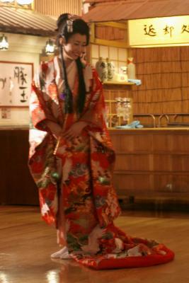 Ancient Kimono cloth, heavy but beautiful.