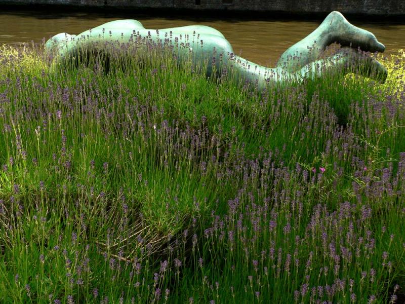 Sculpture in the grass, Bruges, Belgium, 2005