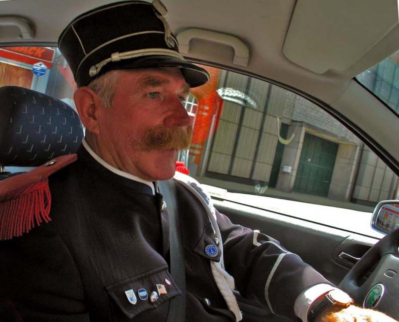 Vintage chauffeur, Temse, Belgium, 2005