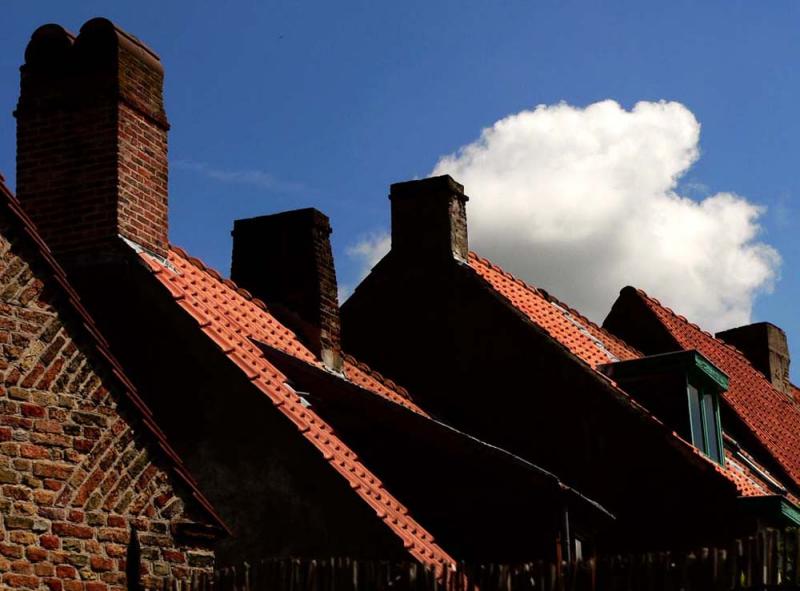 Old Roofs, Bruges, Belgium, 2005