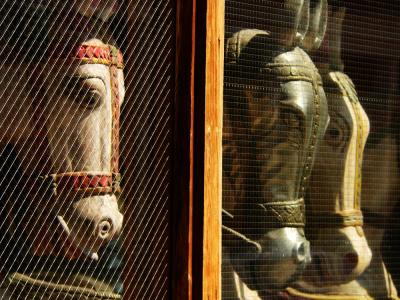 Wooden horses, Santa Fe, New Mexico, 2005