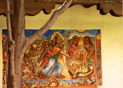 Mural, Santa Fe Museum of Fine Arts, Santa Fe, New Mexico