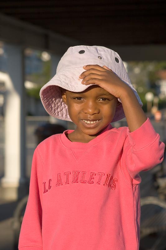 Teresa saw this beautiful child from the boat deck as we were waving goodbye