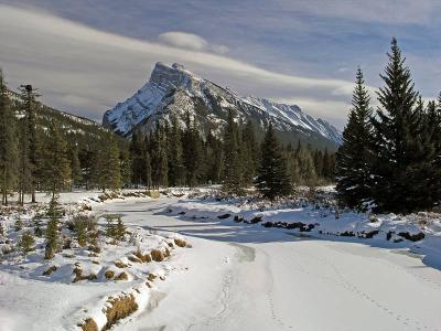 Mount Rundle in Winter