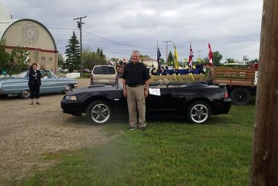 Dale Heilman with his new Mustang