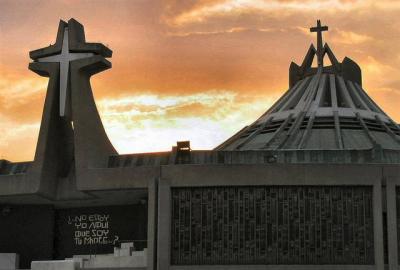 view on roof of new church, Mexico CityJPG