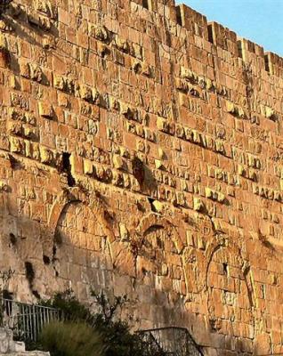 Damaged Triple Gates in Jerusalem Wall.JPG
