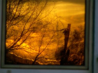 sunset in naniīs window 03-11-2005