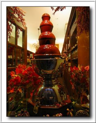 A chocolate fountain to make the night sweeter