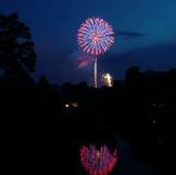 fireworks over Warwick