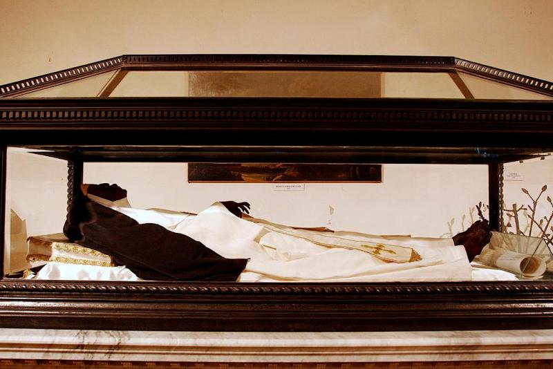 A saint that was buried in the 13th century