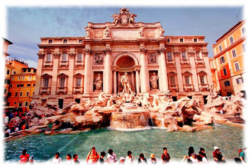 Trevi Fountain, Roma, Italia