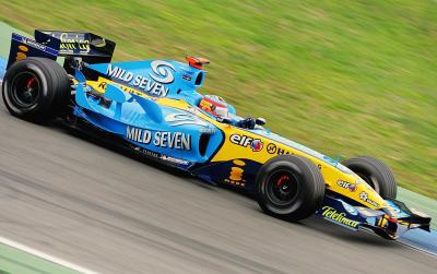 Race winner, Fernando Alonso