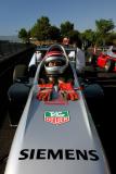 Preparing for the qualifying round in an F3 car