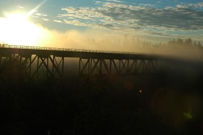 Bridge in Morning Fog 7