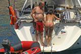 IBIZA . L'ARRIERE DE CE BATEAU EST TRES BIEN DESSINE ! ! !