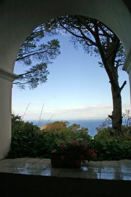 baie de Naples depuis la villa San Michelle  Capri