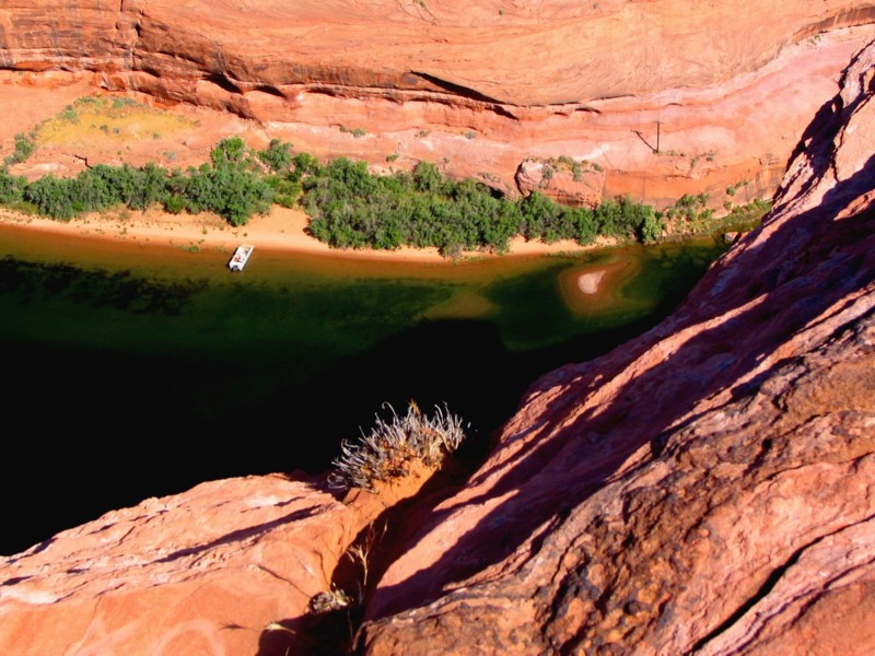 glenn canyon ,vue plongeante