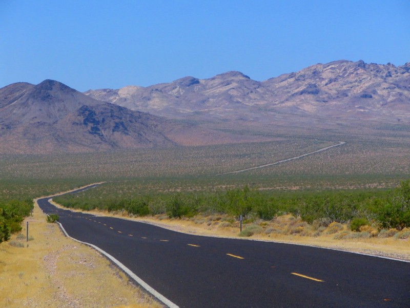 route vers death valley