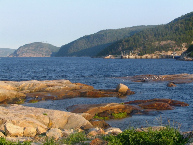 le quai du traversier, embouchure du Saguenay