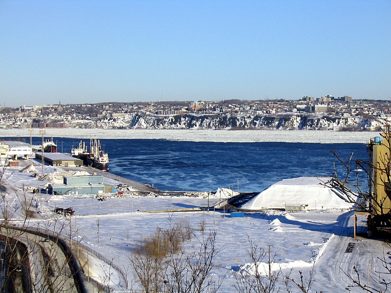 le St-Laurent à Québec.