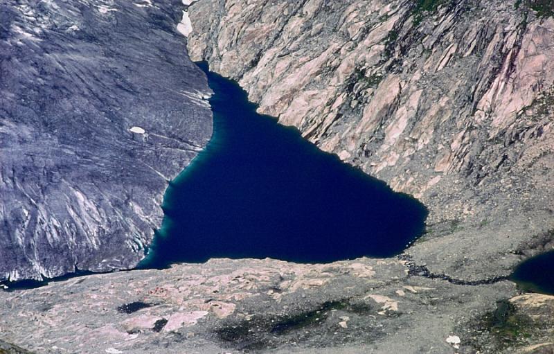 Marjelen see , lac de glacier