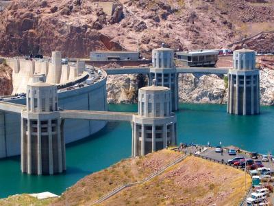 les tourelles de Hoover Dam